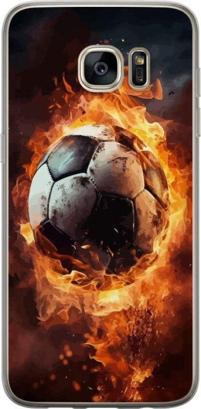 Mobildeksel til Samsung Galaxy S7 edge med Fotball motiv