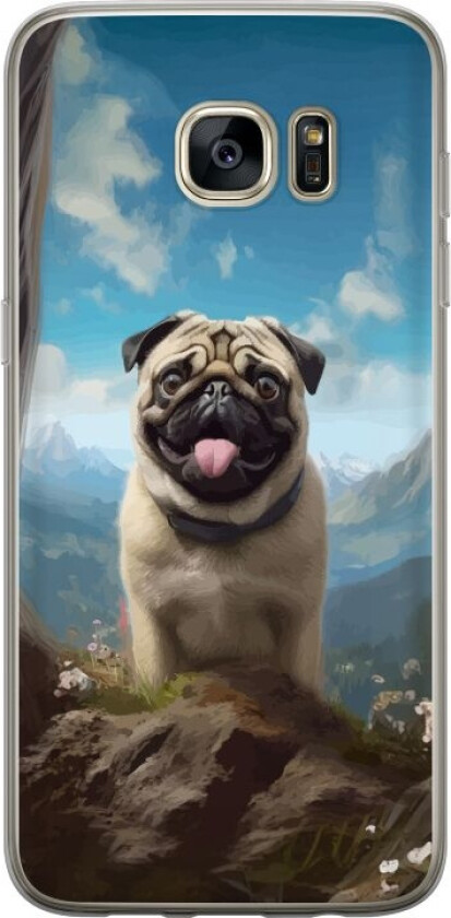 Mobildeksel til Samsung Galaxy S7 edge med Glad Hund motiv