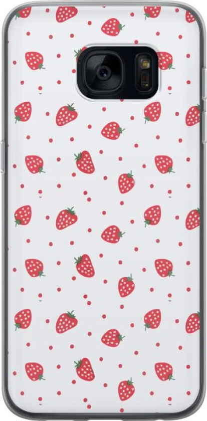 Mobildeksel til Samsung Galaxy S7 med Jordbær motiv