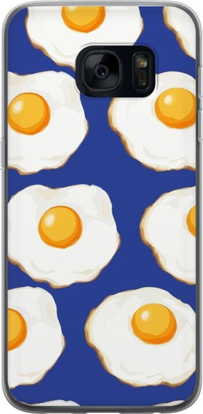 Mobildeksel til Samsung Galaxy S7 med Stekte egg motiv