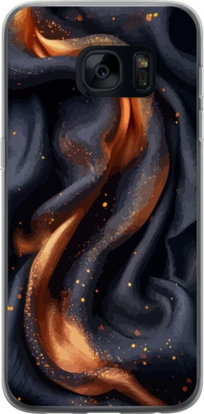 Mobildeksel til Samsung Galaxy S7 med Brennende silke motiv