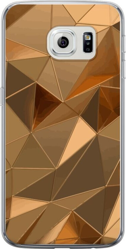 Mobildeksel til Samsung Galaxy S6 edge med 3D Gull motiv