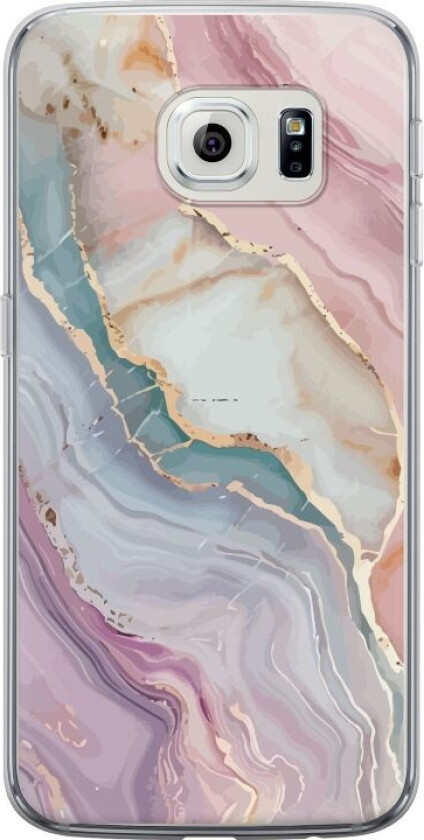 Mobildeksel til Samsung Galaxy S6 edge med Marmor motiv