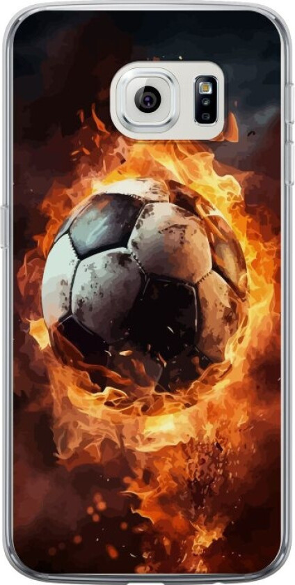 Mobildeksel til Samsung Galaxy S6 edge med Fotball motiv