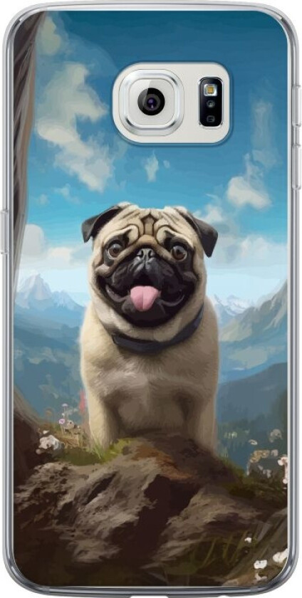 Mobildeksel til Samsung Galaxy S6 edge med Glad Hund motiv