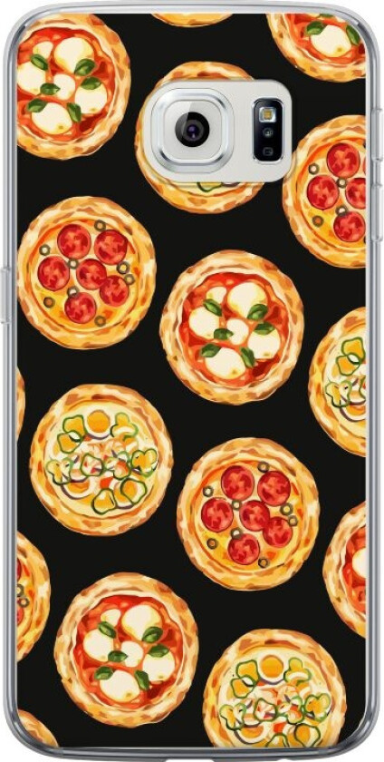 Mobildeksel til Samsung Galaxy S6 edge med Pizza motiv