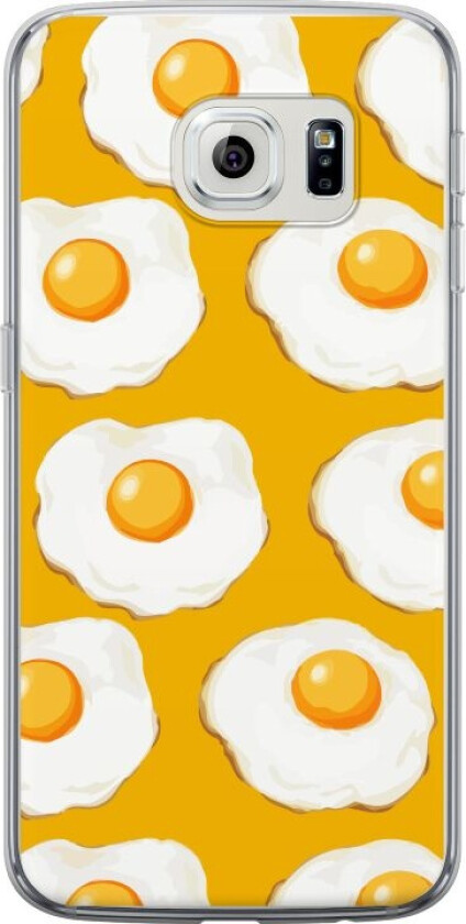 Mobildeksel til Samsung Galaxy S6 edge med Stekt egg motiv