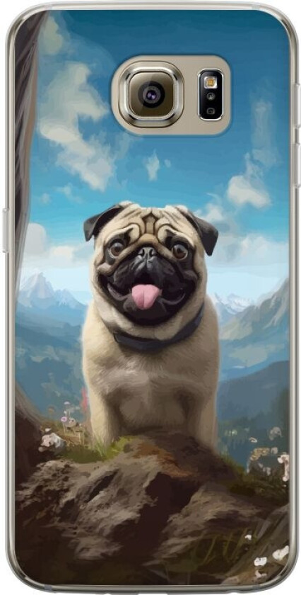Mobildeksel til Samsung Galaxy S6 med Glad Hund motiv