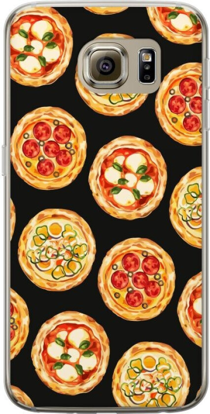 Mobildeksel til Samsung Galaxy S6 med Pizza motiv