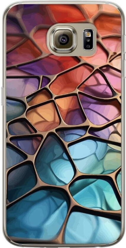 Mobildeksel til Samsung Galaxy S6 med Metalliskt mønster motiv