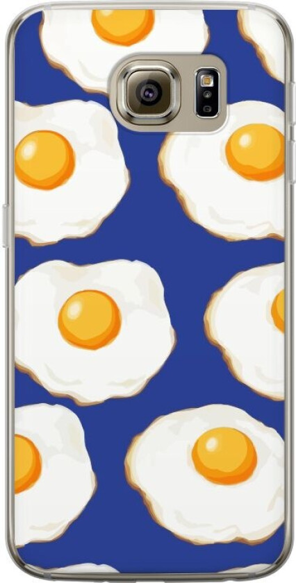 Mobildeksel til Samsung Galaxy S6 med Stekte egg motiv