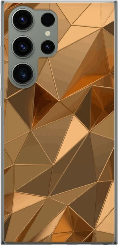Mobildeksel til Samsung Galaxy S23 Ultra med 3D Gull motiv
