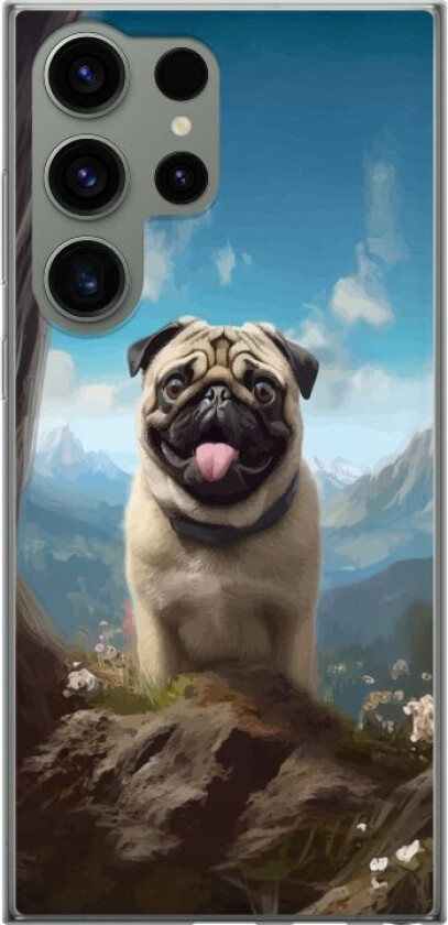 Mobildeksel til Samsung Galaxy S23 Ultra med Glad Hund motiv
