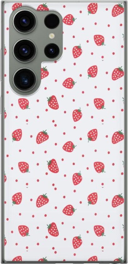 Mobildeksel til Samsung Galaxy S23 Ultra med Jordbær motiv