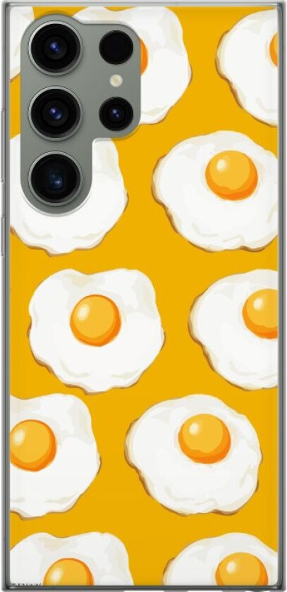 Mobildeksel til Samsung Galaxy S23 Ultra med Stekt egg motiv