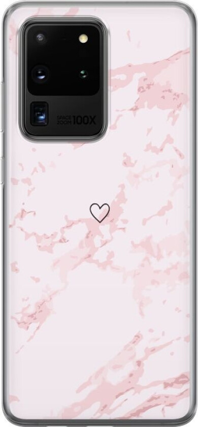 Mobildeksel til Samsung Galaxy S20 Ultra med Rosa Hjerte motiv