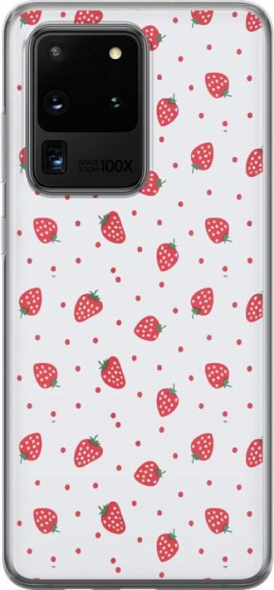 Mobildeksel til Samsung Galaxy S20 Ultra med Jordbær motiv