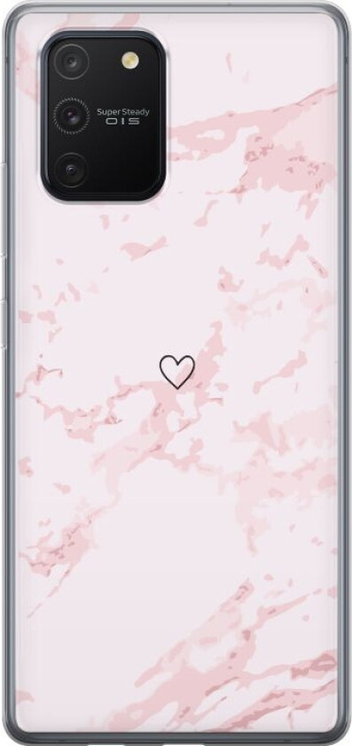 Mobildeksel til Samsung Galaxy S10 Lite med Rosa Hjerte motiv