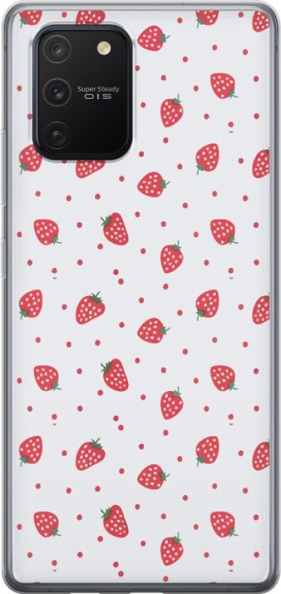 Mobildeksel til Samsung Galaxy S10 Lite med Jordbær motiv
