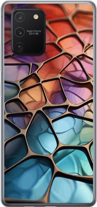 Mobildeksel til Samsung Galaxy S10 Lite med Metalliskt mønster motiv