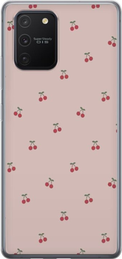 Mobildeksel til Samsung Galaxy S10 Lite med Kirsebær motiv