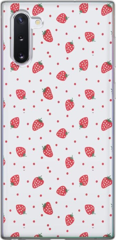 Mobildeksel til Samsung Galaxy Note10 med Jordbær motiv