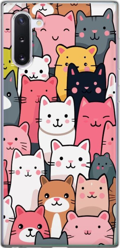 Mobildeksel til Samsung Galaxy Note10 med Kattmønster motiv