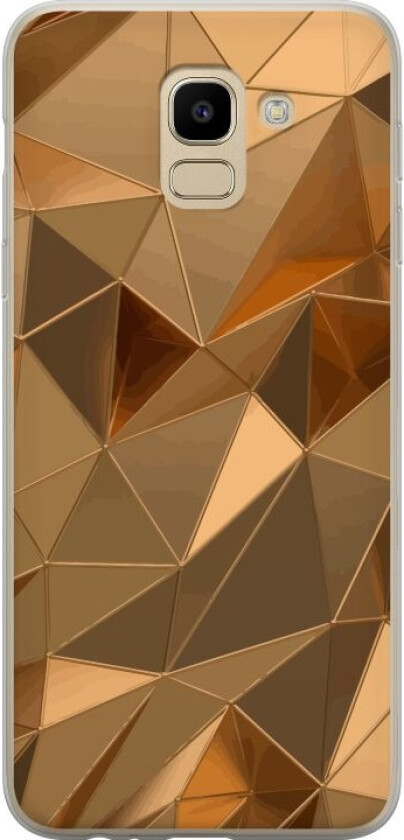 Mobildeksel til Samsung Galaxy J6 med 3D Gull motiv