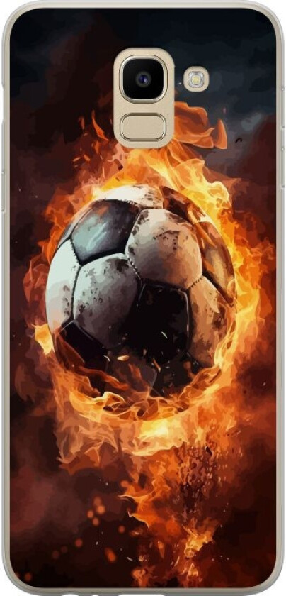 Mobildeksel til Samsung Galaxy J6 med Fotball motiv