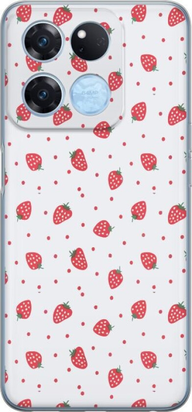 Mobildeksel til OnePlus Ace Racing med Jordbær motiv