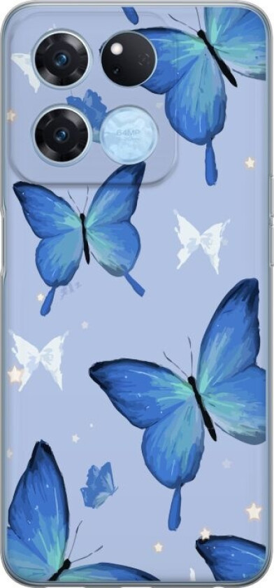 Mobildeksel til OnePlus Ace Racing med Blå sommerfugler motiv