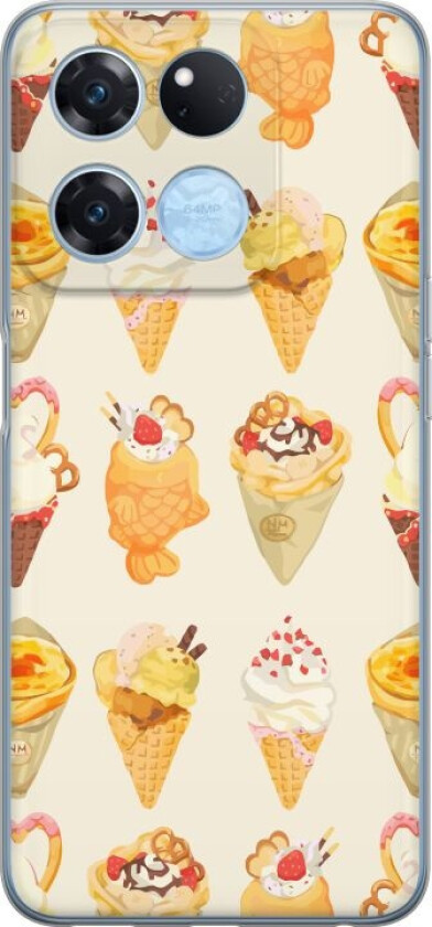 Mobildeksel til OnePlus Ace Racing med Glassig motiv