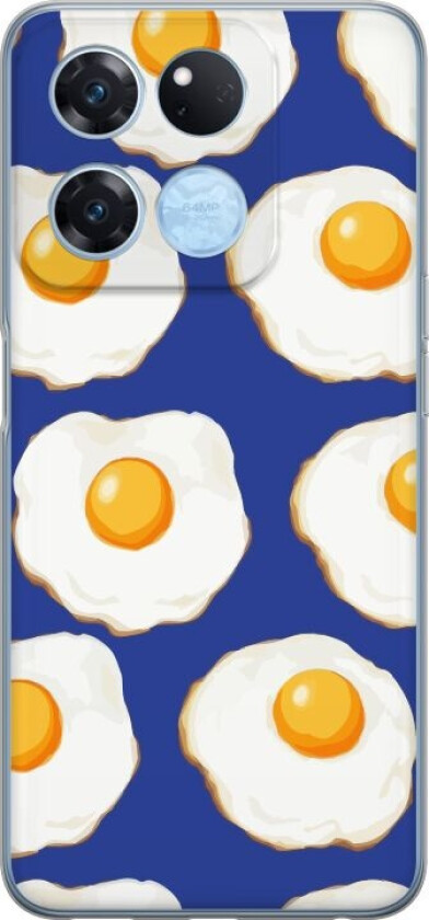 Mobildeksel til OnePlus Ace Racing med Stekte egg motiv