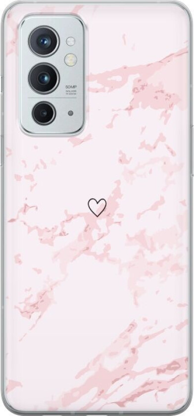 Mobildeksel til OnePlus 9RT 5G med Rosa Hjerte motiv