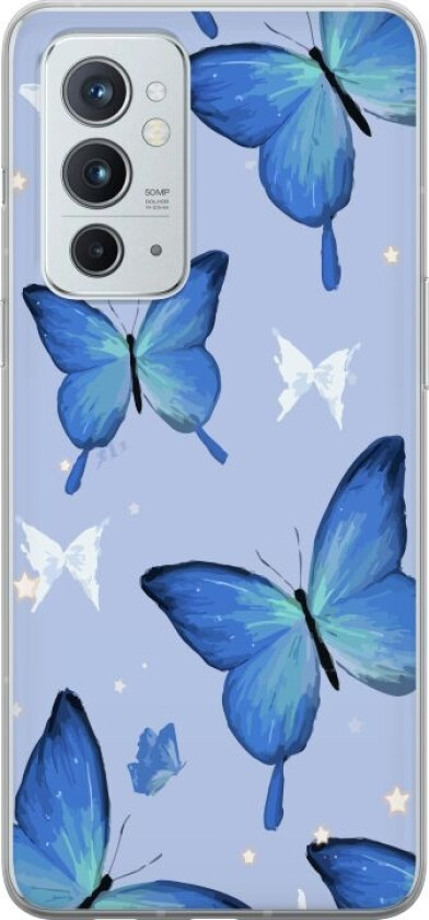 Mobildeksel til OnePlus 9RT 5G med Blå sommerfugler motiv