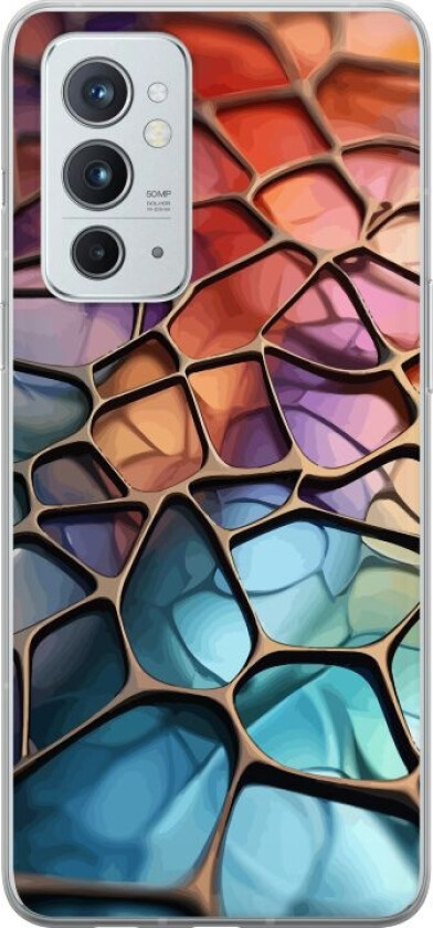 Mobildeksel til OnePlus 9RT 5G med Metalliskt mønster motiv