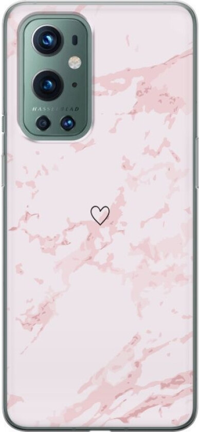 Mobildeksel til OnePlus 9 Pro med Rosa Hjerte motiv