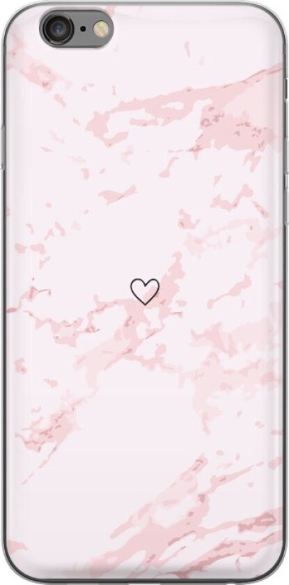 Mobildeksel til Apple iPhone 6 Plus med Rosa Hjerte motiv
