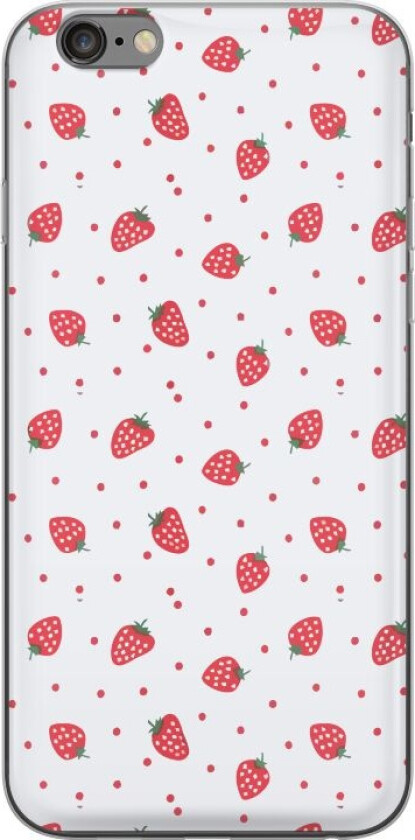 Mobildeksel til Apple iPhone 6 Plus med Jordbær motiv