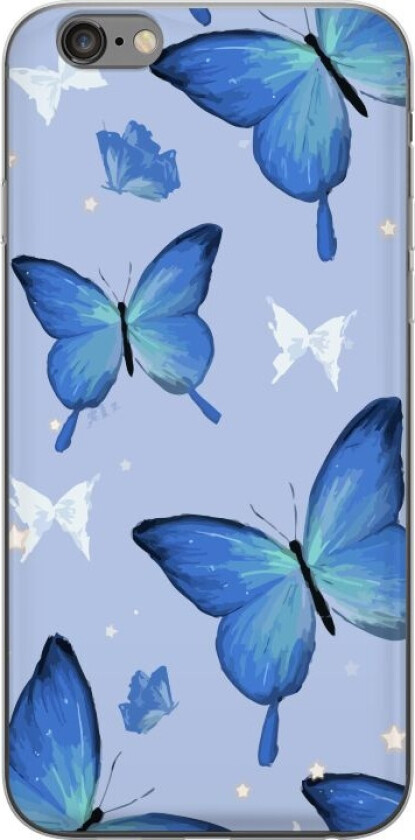Mobildeksel til Apple iPhone 6 Plus med Blå sommerfugler motiv