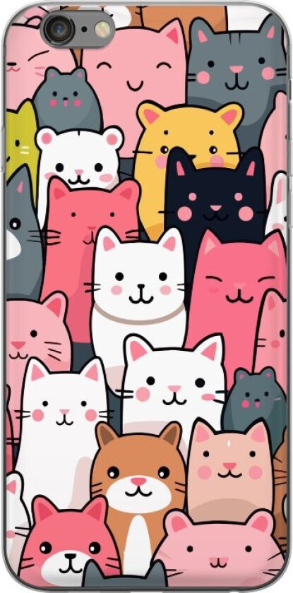 Mobildeksel til Apple iPhone 6s Plus med Kattmønster motiv
