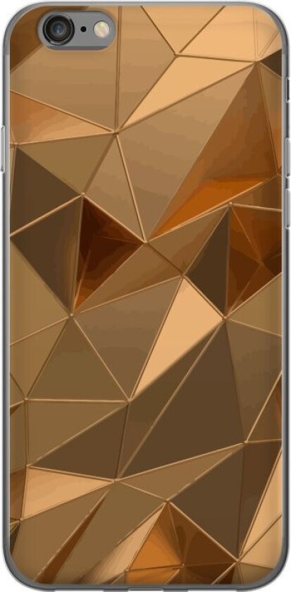 Mobildeksel til Apple iPhone 6s med 3D Gull motiv