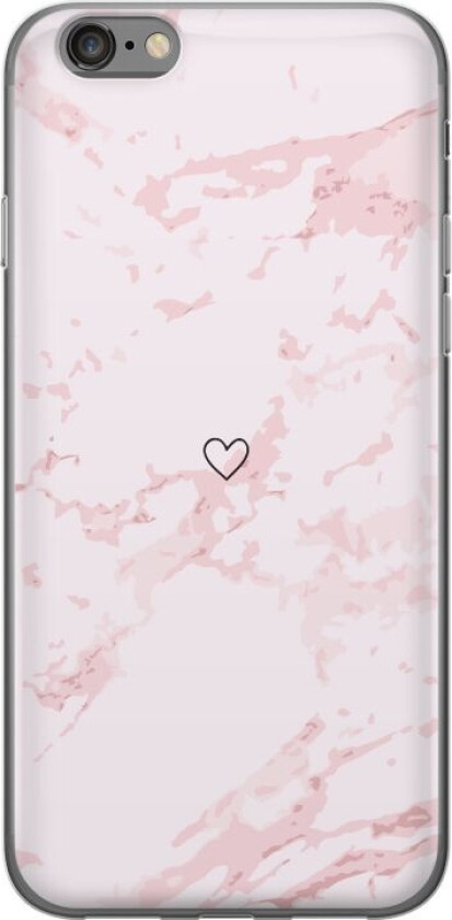 Mobildeksel til Apple iPhone 6s med Rosa Hjerte motiv