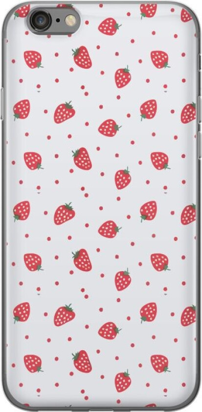 Mobildeksel til Apple iPhone 6 med Jordbær motiv
