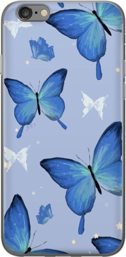 Mobildeksel til Apple iPhone 6s med Blå sommerfugler motiv