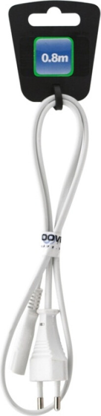 Bilde av PROOVE Apparatkabel 2-polig 0,8m hvit