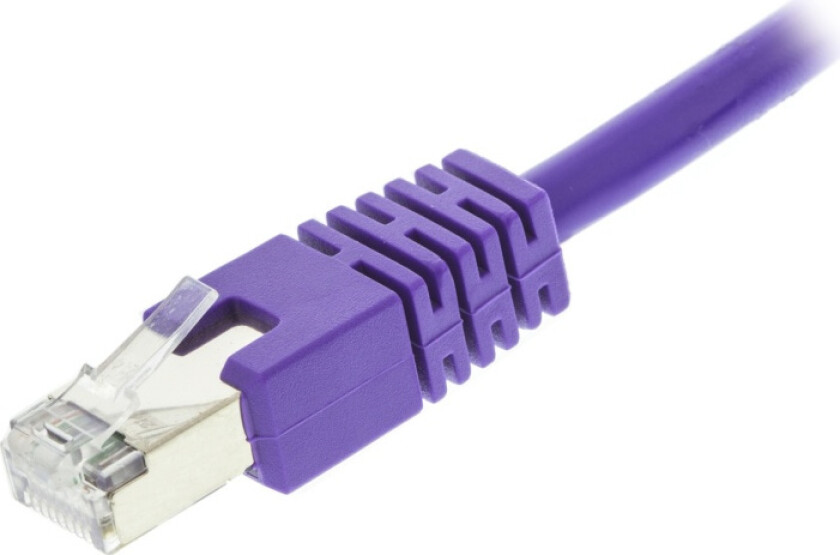 F/UTP Cat6 patchkabel, LSZH, 15m, lilla