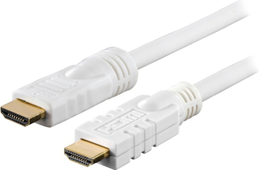 HDMI-kabel, aktiv, ha-ha, 1080p, v1.4, 15m, vit