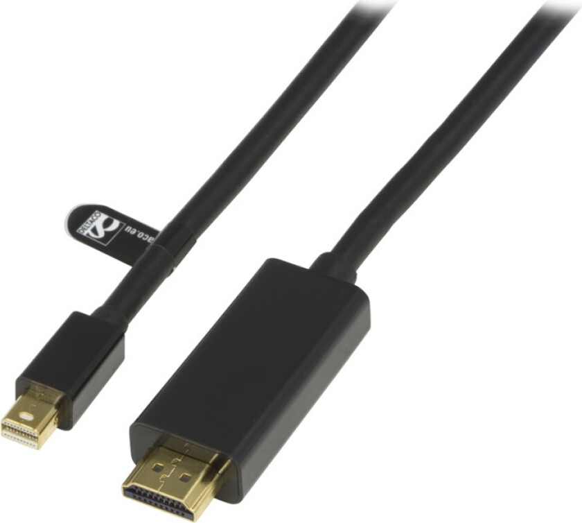 mini DisplayPort til HDMI kabel med lyd, Full HD i 60Hz, 3m