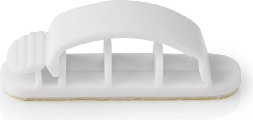 Bilde av Kabel Ledelse | Kabelklips | Låst | 3 stk. | Antall plasser: 3 Spor | Maksimal kabeltykkelse: 7.5 mm | Polypropylene | Hvi